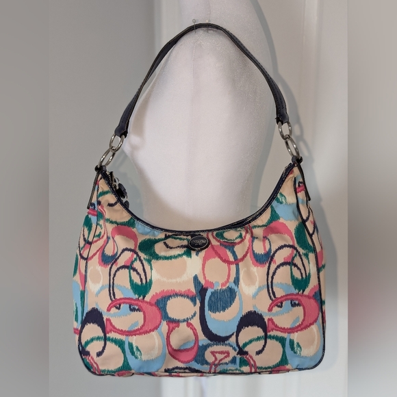 Coach Handbags - Coach Ikat Scribble Multicolor Hobo Bag